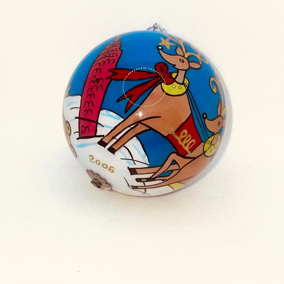 Pier 1 Christmas Ornament LI BIEN 2006 CITY SANTA Blown Glass RARE - Picture 5 of 8